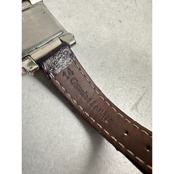 Bulova Watch Womens 24mm Two Tone MOP Dial Brown Band 98L002 Quartz New Battery main image 7